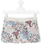 Zadig & Voltaire Kids - Teen Floral Print Shorts - Kids - Polyester - 16 Yrs, Girl's