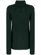 Boon The Shop Roll Neck Longline Sweater - Green