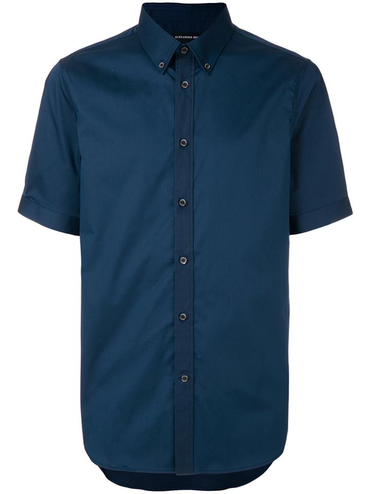 Alexander Mcqueen Smart Short Sleeve Shirt - Blue