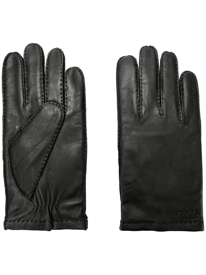 Boss Hugo Boss Stitch Detail Gloves - Black