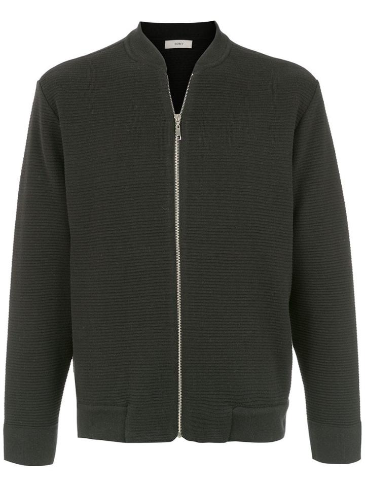Egrey Textured Bomber Jacket - Black