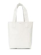 Zucca Crinkle Effect Tote Bag - White