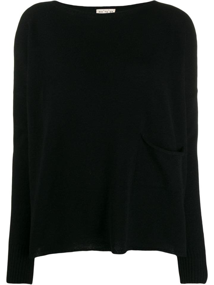 Ma'ry'ya Fine Knit Sweater - Black