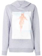 Christopher Kane Watercolour Paint Print Hoodie - Grey