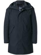 Herno Zipped Concealed Placket Coat - Blue