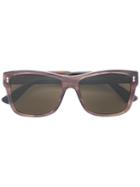 Gucci Eyewear Transparent Square Frame Sunglasses, Adult Unisex, Size: 55, Pink/purple, Acetate