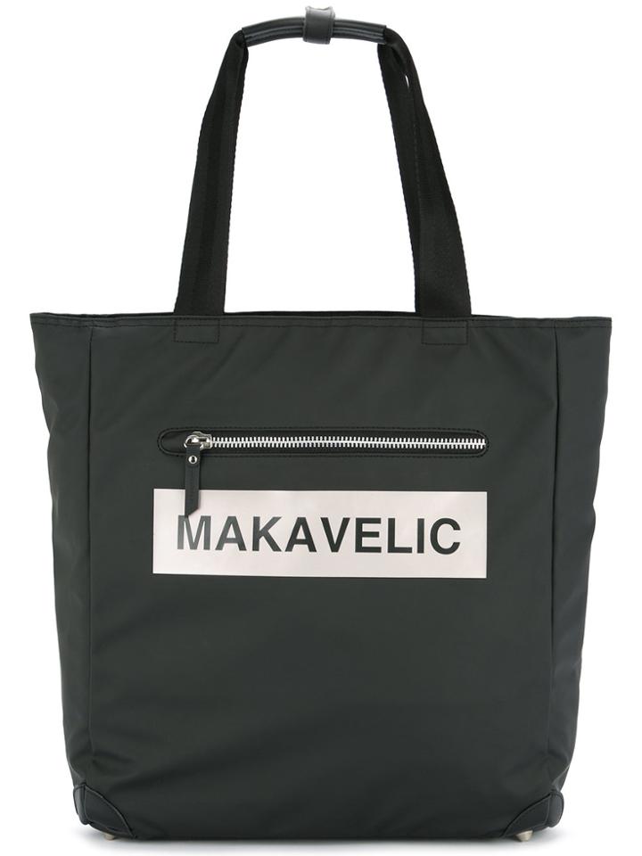 Makavelic Ludos Box Logo Tote - Black