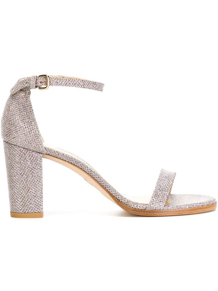 Stuart Weitzman Chunky Heel Sandals