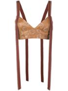 Area Strawberry Embellished Top - Brown