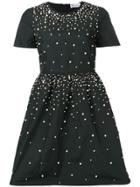 Red Valentino Faux-pearl Embellished Dress - Blue