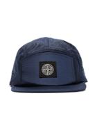 Stone Island Blue Logo Embroidered Patch Hat