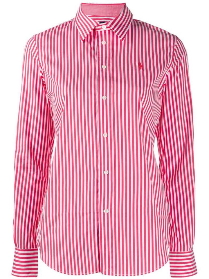 Polo Ralph Lauren Striped Slim Fit Shirt - Red