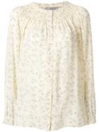 Vince Embroidered Blouse - Nude & Neutrals