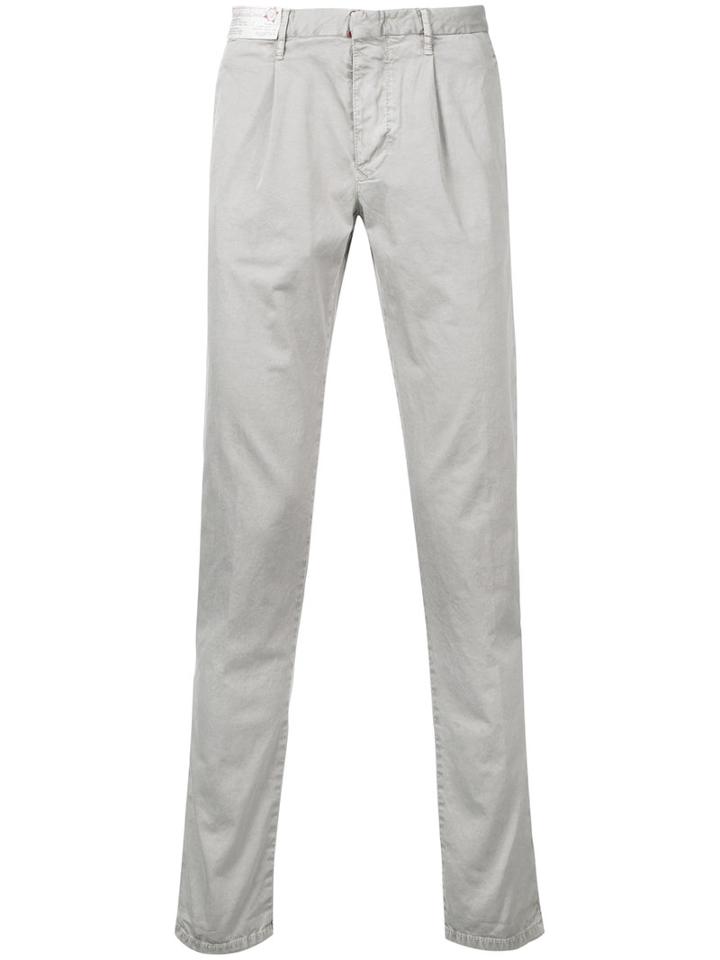 Incotex Chino Trousers, Men's, Size: 32, Brown, Cotton/polyurethane