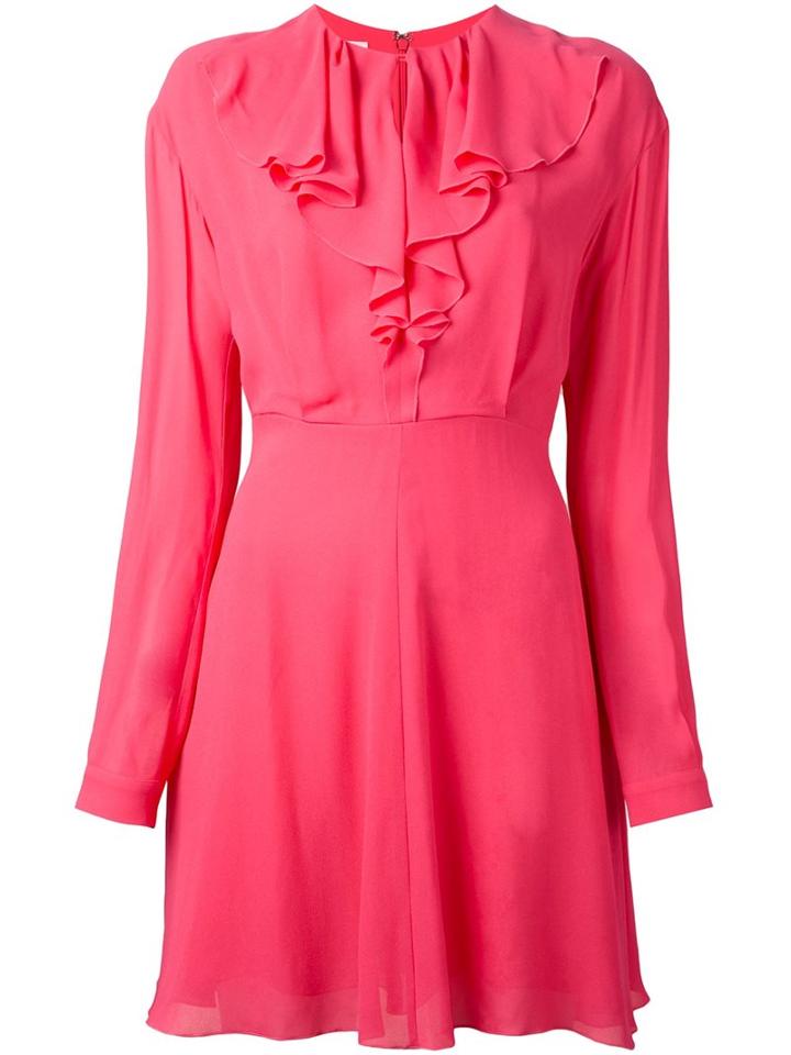 Giamba Ruffle Collar Mini Dress