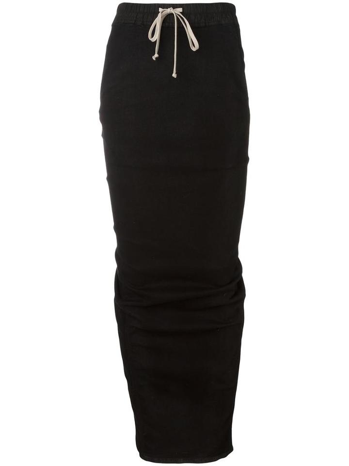 Rick Owens Drkshdw Pillar Skirt, Women's, Size: Medium, Black, Cotton