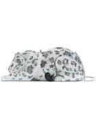 Judith Leiber Couture Snow Leopard Clutch - Black