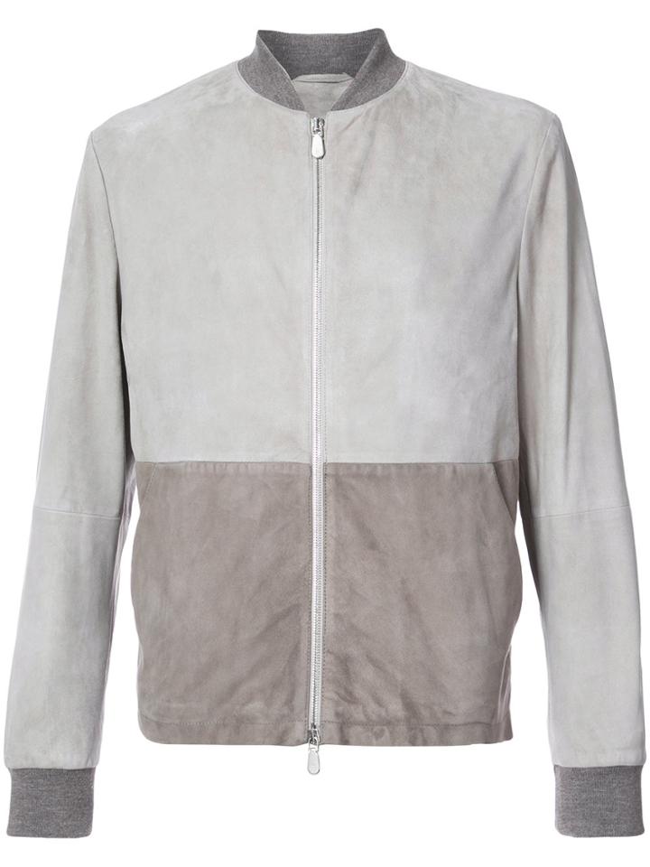 Eleventy Panelled Fitted Jacket - Grey