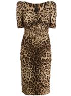 Dolce & Gabbana Leopard-print Dress - Brown