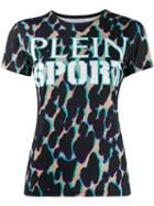 Plein Sport Leopard Print T-shirt - Black