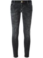 Philipp Plein 'i Do Care' Skinny Bitch Jeans, Women's, Size: 25, Black, Cotton/spandex/elastane/polyester