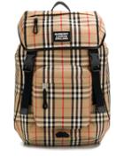 Burberry Vintage Check Pattern Backpack - Neutrals