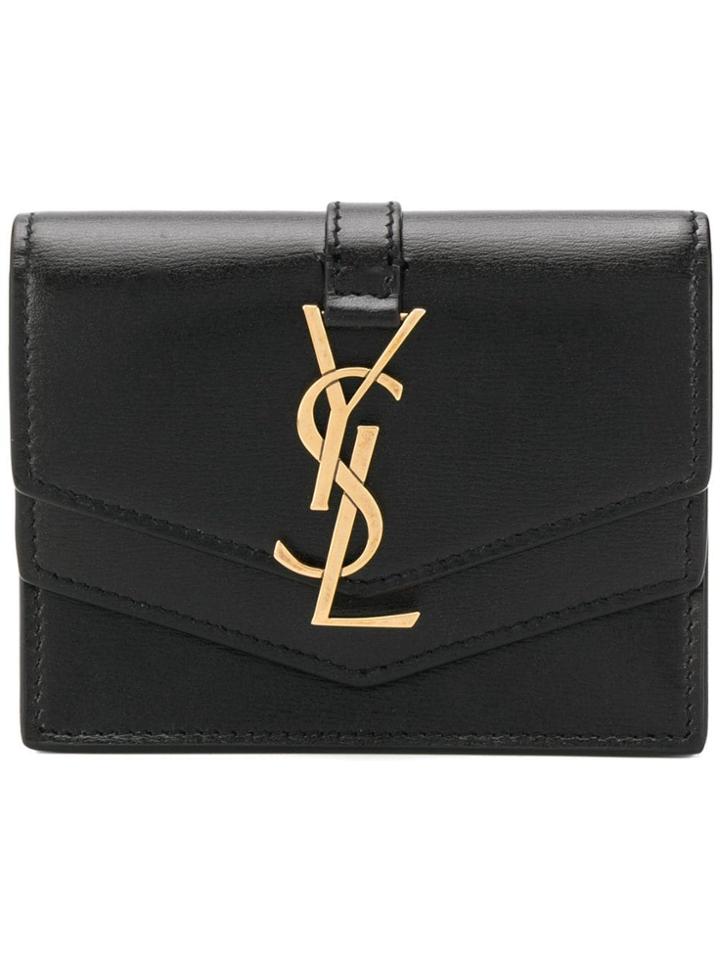 Saint Laurent Small Logo Wallet - Black