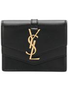 Saint Laurent Small Logo Wallet - Black