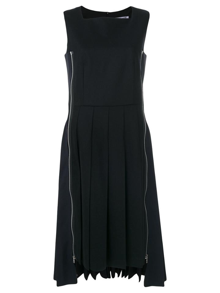 Comme Des Garçons Comme Des Garçons Pleated Midi Dress - Black