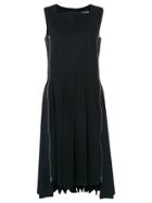 Comme Des Garçons Comme Des Garçons Pleated Midi Dress - Black