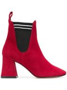 Marc Ellis Block Chelsea Boots - Red