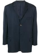 Yohji Yamamoto Vintage 1990's Buttoned Blazer - Blue