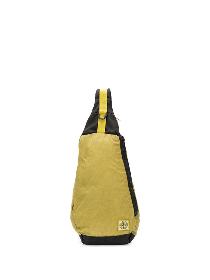 Stone Island One Shoulder Backpack - Green