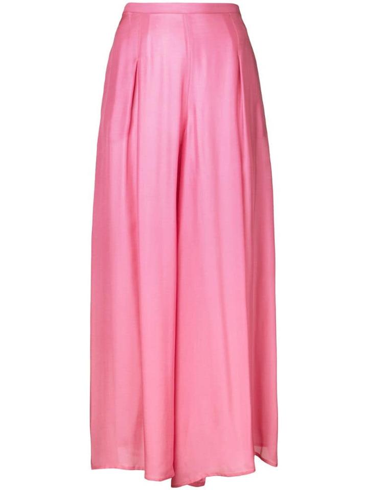 Paule Ka Wide Leg Woven Trousers - Pink