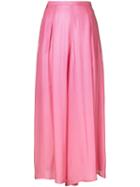 Paule Ka Wide Leg Woven Trousers - Pink