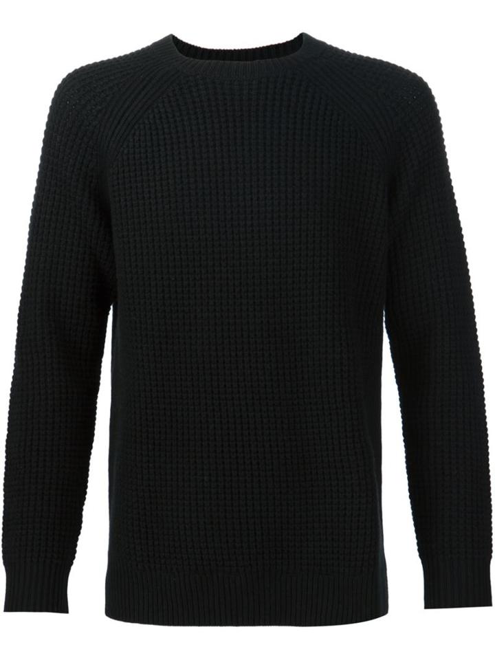 Levi's Crew Neck Jumper, Men's, Size: 2, Black, Cashmere/wool