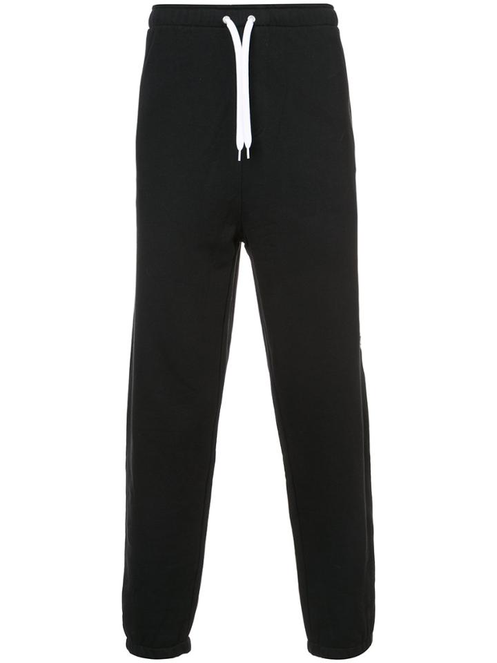 Second/layer Large Script Track Pants - Black