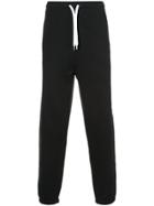 Second/layer Large Script Track Pants - Black