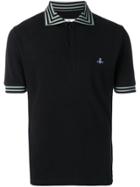 Vivienne Westwood Logo Embroidered Polo Top - Black