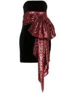 Alexandre Vauthier Embellished Bow Mini-dress - Black