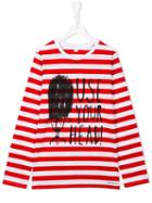Burberry Kids Use Your Head Printed Top, Boy's, Size: 14 Yrs, Red