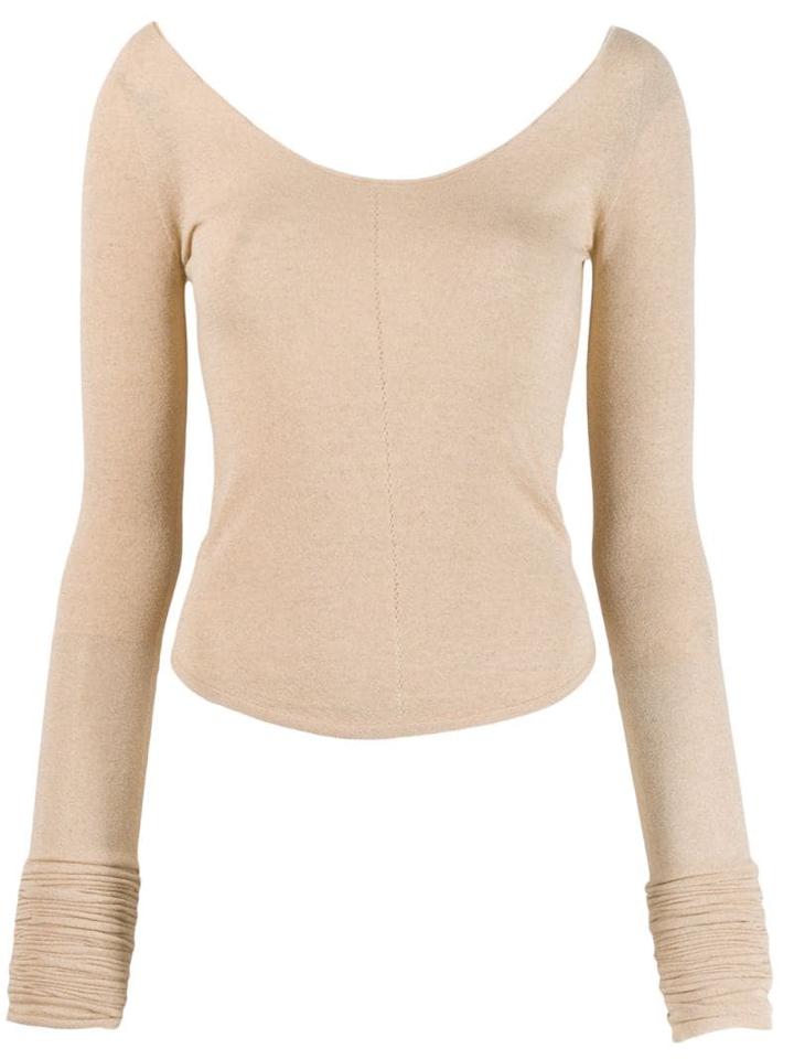Lemaire Scoop Neck Knit Top - Neutrals
