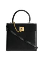 Céline Pre-owned 80-90's Flip-lock Box Shoulder Bag - Black