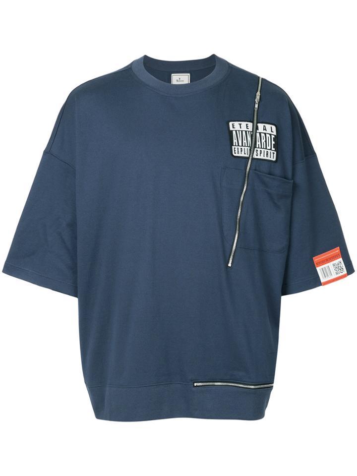 Maison Mihara Yasuhiro Patch Pocket T-shirt - Blue