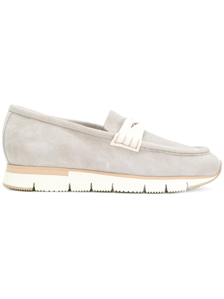 Santoni Contrast Loafers - Grey