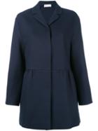 Red Valentino - Single Breasted Coat - Women - Cotton/polyester/acetate - 42, Blue, Cotton/polyester/acetate