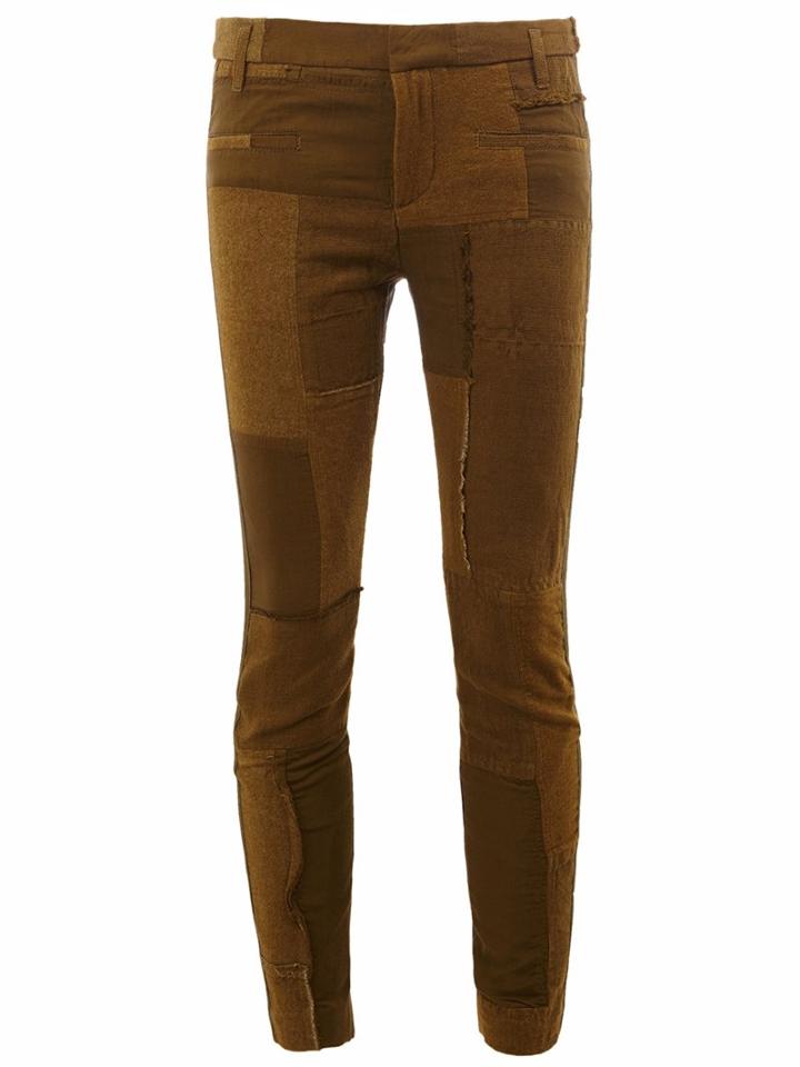 Haider Ackermann Patchwork Skinny Trousers