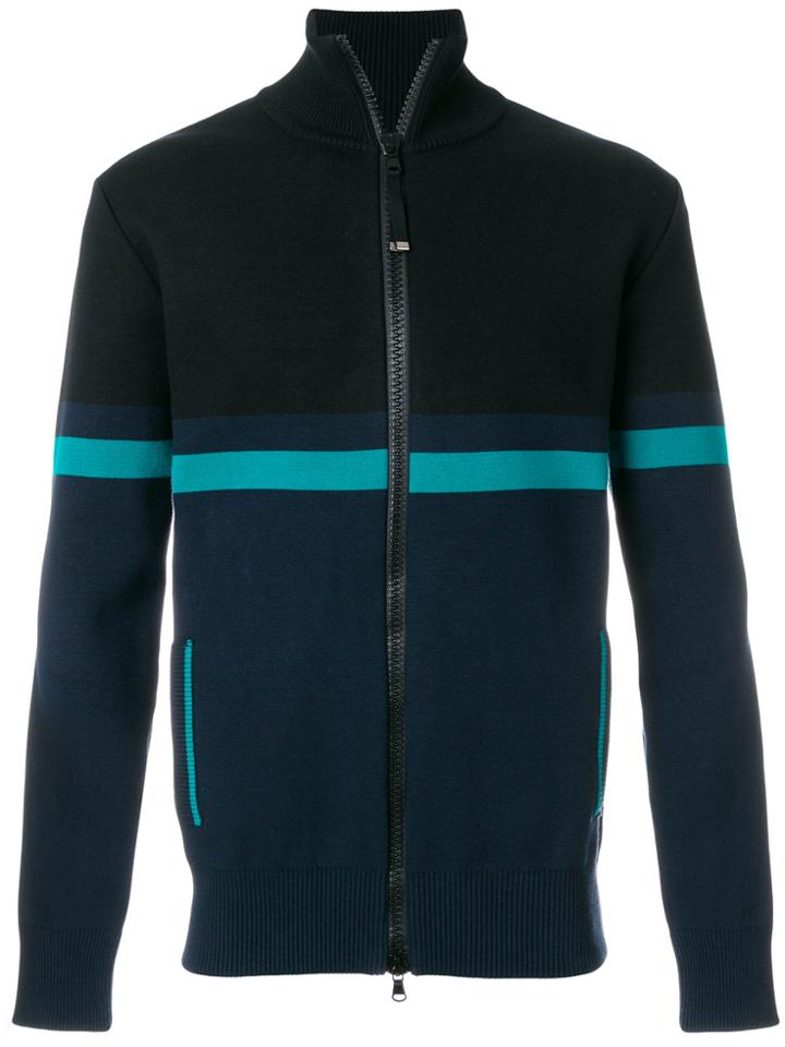 Diesel Black Gold Stripe Panel Jacket - Blue