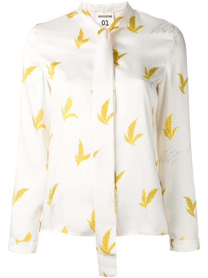 Erika Cavallini 'wheat' Print Blouse