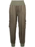 Cinq A Sept Cropped Tapered Trousers - Green